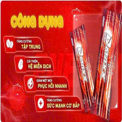 DMAXX thức uống bổ sung vitamin năng lượng không đường DAMODE 50 gói màu đỏ mỗi gói 2,2gr