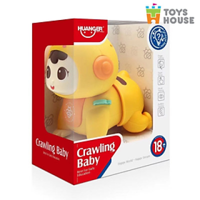 Búp bê tập bò có nhạc cho bé Toyshouse HE0707- Màu vàng