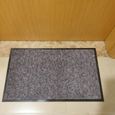 Thảm Welcome cao cấp kích thước 60x90CM CONDOR Đế cao su chống trượt DOORMAT Xám lông chuột