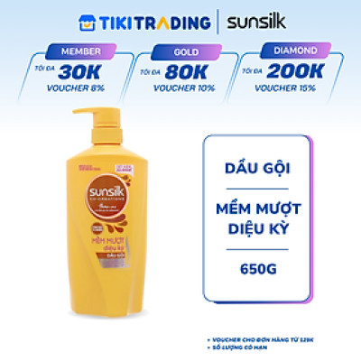 Dầu gội Sunsilk Mềm Mượt Diệu Kỳ 650g
