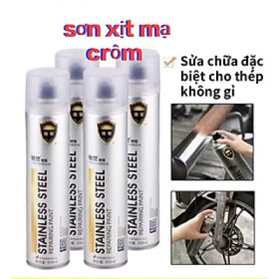 Chai Sơn xịt mạ crôm xịt như mới hàng chịu nhiệt tốt bền màu 