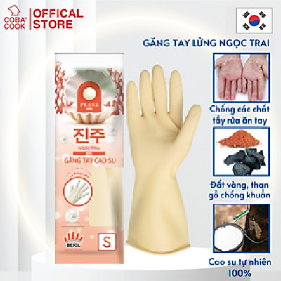 Găng Tay Cao Su Tay Lửng Ngọc Trai Size S