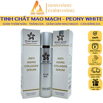 Tinh Chất PEONY WHITE Collagen - Anti Aging - Giảm Nám - Trắng Da - Chống Dị Ứng - Chống Giãn Mao Mạch 40-45ml