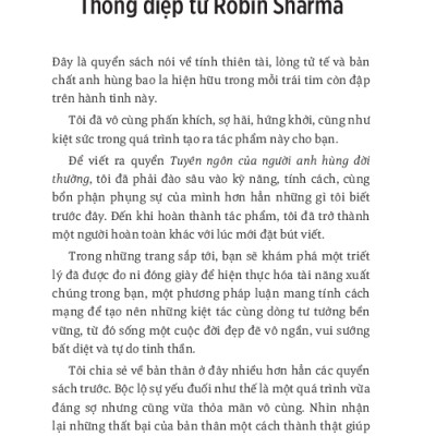 Tuyên Ngôn Của Người Anh Hùng Đời Thường - The Everyday Hero Manifesto