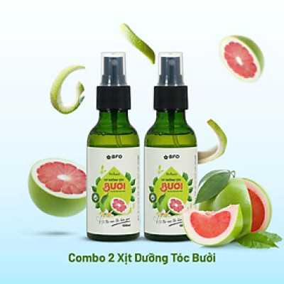 Combo 2 Xịt Dưỡng Tóc Tinh Dầu Bưởi Kích Thích Mọc Tóc, Dưỡng Tóc, Phục Hồi Tóc Hư Tổn BFO Behair