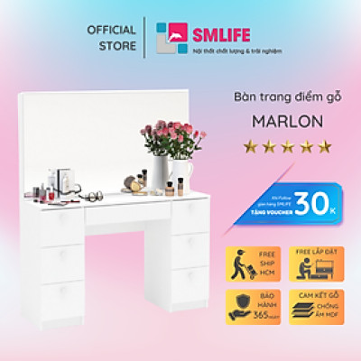 Bàn phấn bằng gỗ đẹp sang trọng SMLIFE Marlon