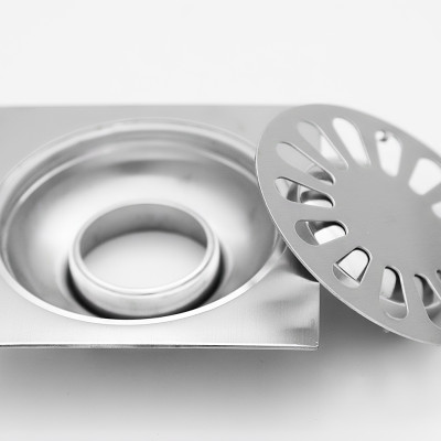 Hố ga thoát sàn Inox 304 mờ 12 x12