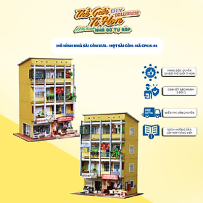 Mô Hình Tự lắp ráp DIY Sài Gòn Xưa - Thế Giới Tí Hon - GP135-01 - Mọt Sài Gòn