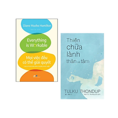 Combo 2 cuốn: Mọi Việc Đều Có Thể Giải Quyết - Tháo Gỡ Khó Khăn Bằng Phương Pháp Thiền + Thiền Chữa Lành Thân Và Tâm