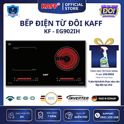 Bếp âm từ hồng ngoại đôi kết hợp nhập khẩu Germany KAFF KF-EG902IH - Hàng Chính Hãng