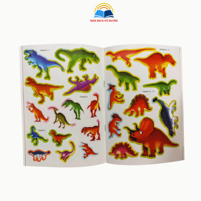Sách - Hình dán Sticker Vương Quốc Khủng Long