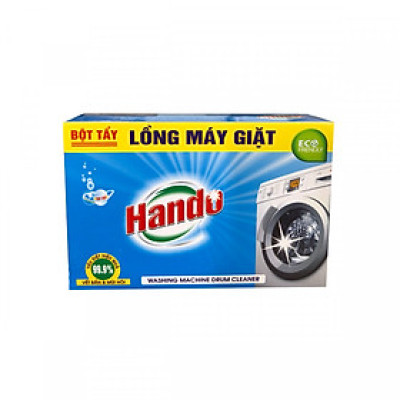 Combo 5 hộp 10 gói x100g bột tẩy lồng máy giặt Hando