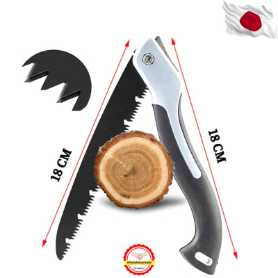 Cưa cành cây gấp gọn Japan bằng thép đen không gỉ