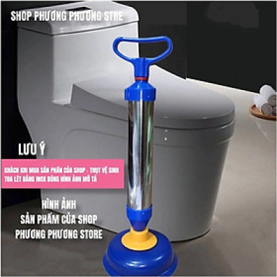 DỤNG CỤ BƠM HÚT THỤT THÔNG TẮC BỒN CẦU NHÀ VÊ SINH TOA LÉT BẰNG INOX