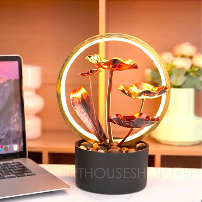 Thác Nước Phong Thủy Quang Hoàng Liên Đài Trang Trí_ Hàng Chính Hãng