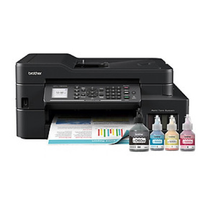 [HÀNG CHÍNH HÃNG] Combo Máy in phun màu đa năng (có Fax) Brother MFC-T920DW và Bộ mực in phun Brother (BT-D60BK + BT5000C/M/Y)