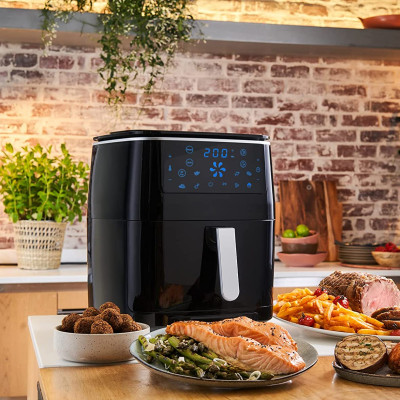 Nồi Chiên Không Dầu, Nướng, Hấp TEFAL FW201815, Nhập Khẩu Đức, 8 Chức Năng Chiên, Dung Tích 6.5L, Công Suất 1900W - Hàng Nhập Khẩu