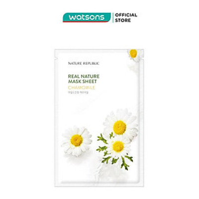 Mặt Nạ Giấy Nature Republic Chiết Xuất Hoa Cúc Tự Nhiên Real Nature Chamomile Mask 23ml