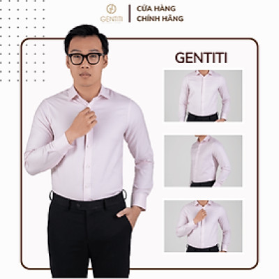 Áo sơ mi nam dài tay màu hồng nhạt GENTITI by Thái Tuấn_1C807HAKTS007A
