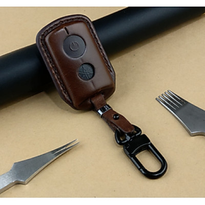 Bao da ép phom Handmade chìa khóa Honda Yamaha NVX, Janus da bò thât giá tận xưởng (có bán sỉ) - hàng chính hãng