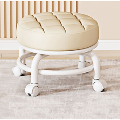 Ghế đẩu có bánh xe trược đa năng không ồn xoay 360độ tiện lợi di chuyển