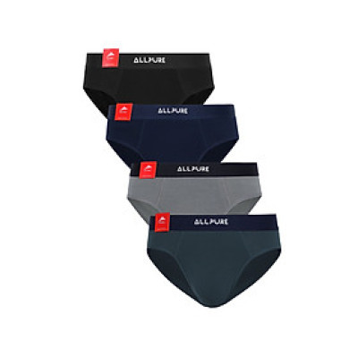 Combo 4 quần lót kiểu brief nam ALLPUR khử mùi kháng khuẩn mặc siêu mát