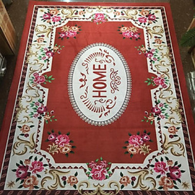 Thảm nhung 3D chữ home khổ lớn TSN44(120x160cm)