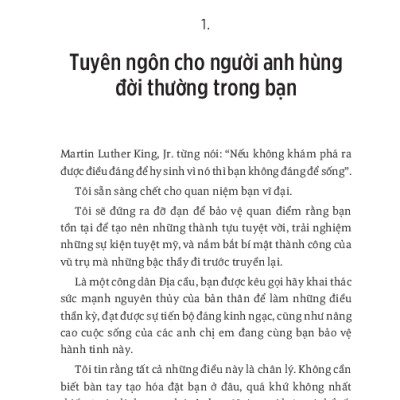 Tuyên Ngôn Của Người Anh Hùng Đời Thường - The Everyday Hero Manifesto