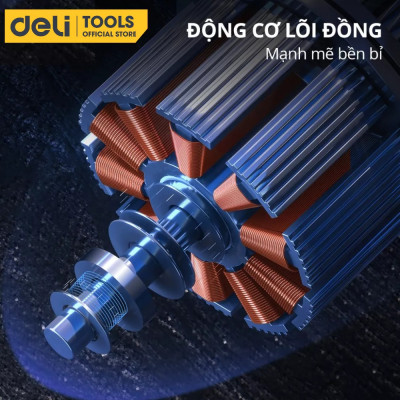 [TẶNG Ổ CẮM ĐIỆN + MIẾNG RỬA XE] Máy Xịt Rửa Mini Động Cơ Lõi Đồng Deli Cao Áp Chính Hãng 1 đổi 1 Bảo Hành 36 Tháng Rửa Xe Tưới Cây Vệ Sinh Nhà Cửa