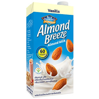 Blue Diamond - Sữa Hạt Hạnh Nhân ALMOND BREEZE vị Vanilla Hộp 946ml