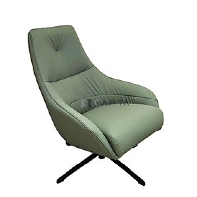Ghế sofa phòng khách màu xanh CL1215-P Nội thất Capta Ghế sảnh chờ nệm da PU màu xanh cao cấp chân xoay thép sơn tĩnh điện HCM