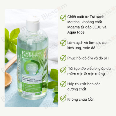 Nước Hoa Hồng Kiềm Dầu Khoáng Chất Magma Eveline 400ml
