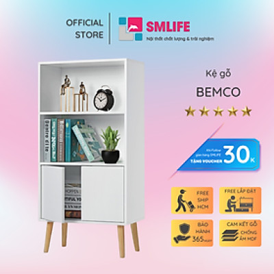 Kệ sách gỗ công nghiệp MDF kiểu nhỏ gọn SMLIFE Bemco