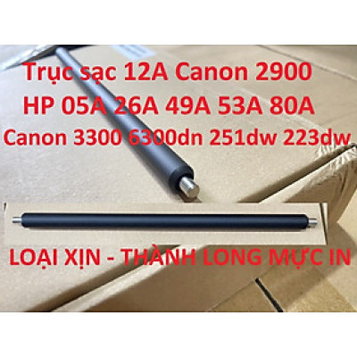 Combo 5 Trục Cao su 12A (Loại Xịn) Trục sạc Hộp mực 12A 05A 49A 53A 80A 26A 76a dành cho Canon 2900 3300 6300 223dw 226dw 251dw CRG-308-315-319-057 052 Hàng chính hãng Alpha Cartridge