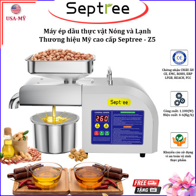 [ HÀNG CHÍNH HÃNG ] Máy Ép Dầu Thực Vật Nóng Lạnh Septree Z5 – Thương Hiệu Mỹ Cao Cấp Dùng Cho Gia Đình
