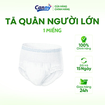 1 miếng Tã/Bỉm Quần Người Lớn Canny Siêu Mềm Mại, Siêu Thấm, Kháng Khuẩn