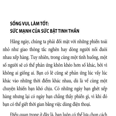 Sức Bật Tinh Thần - 10 Thói Quen Cho Cuộc Sống Chất Lượng
