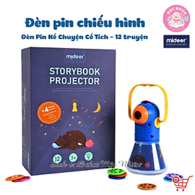 Đồ Chơi Đèn Pin Kể Chuyện Mideer Phiên Bản 12 Truyện - Mideer StoryBook Torch (có bản dịch tiếng Việt)