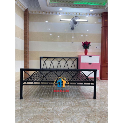 Giường sắt hình chữ X giá rẻ 1m6x2m