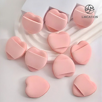 Mút tán kem nền, phấn nước trái tim mini LMcation
