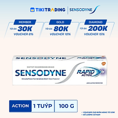 Kem đánh răng Sensodyne Rapid Action 100g