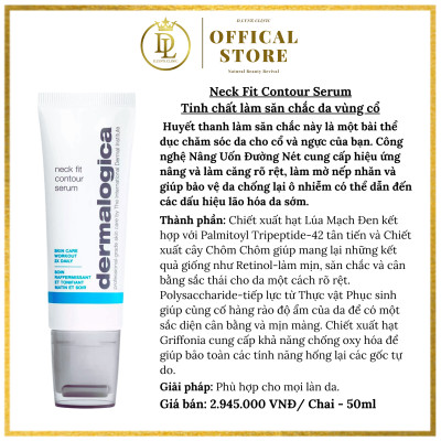 Tinh chất giúp vùng da cổ luôn săn chắc Dermalogica - Neck Fit  Contour Serum