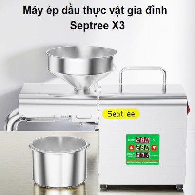 Máy ép dầu ăn thực vật dùng trong gia đình. Thương hiệu Mỹ cao cấp Septree - X3. HÀNG CHÍNH HÃNG