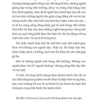 Tuyên Ngôn Của Người Anh Hùng Đời Thường - The Everyday Hero Manifesto