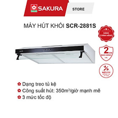 MÁY HÚT KHÓI SAKURA SCR-2881S - Hàng chính hãng