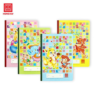 Lốc vở 4 ô ly Hồng Hà School Bạn Nhỏ định lượng 100gsm - 0509