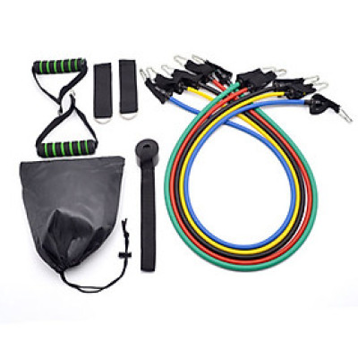 Bộ dây đàn hồi tập Gym 11 chi tiết chính hãng Rexchi