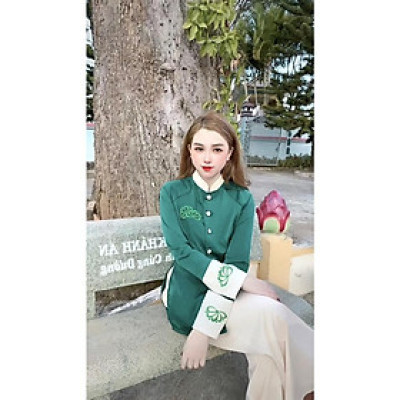 Đồ Lam đi chùa thiết kế cao cấp sj22 thêu sen bọc vải thủ công