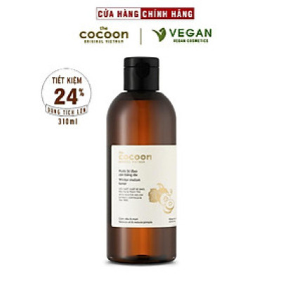 Toner nước bí đao cân bằng da the cocoon 310ml cho da dầu, giảm mụn thuần chay