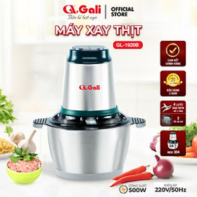 Máy xay thịt Gali GL-1920B Dung tích 2 Lít, Motor 100% bằng đồng, có 2 tốc độ xay. Hàng chính hãng chất lượng cao, bảo hành 24 tháng